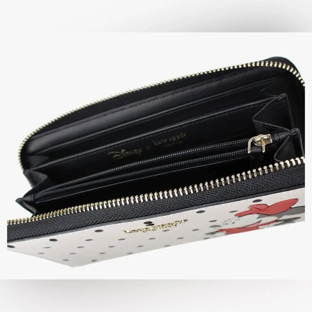 Disney x Kate Spade Minnie Mouse Large Continental Wallet NWT